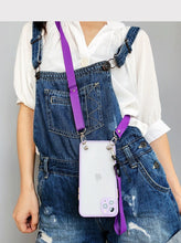 Charger l'image dans la galerie, Coque Silicone Transparente avec Collier à bandoulière pour iPhone