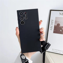 Charger l'image dans la galerie, Coque en Silicone avec Bandoulière pour Samsung