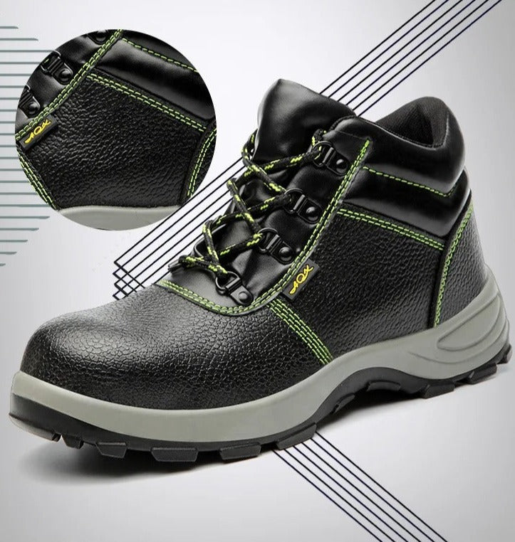 Chaussure de sécurité d'Hiver en Cuir avec Embout en Acier, Anti-Perforation