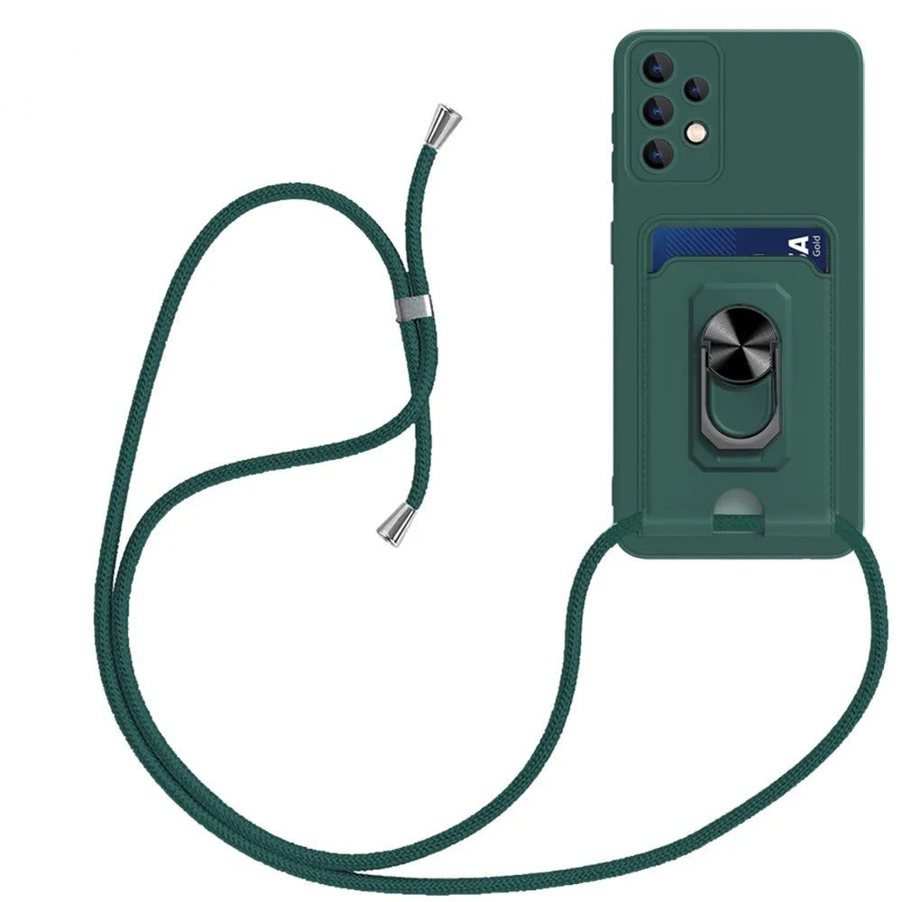 Coque en Silicone avec porte-anneau magnétique pour Samsung