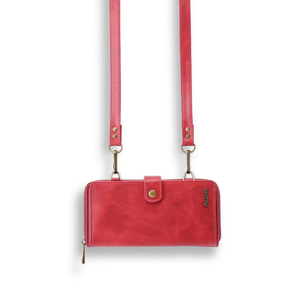 Funda de cuero con tapa para iPhone