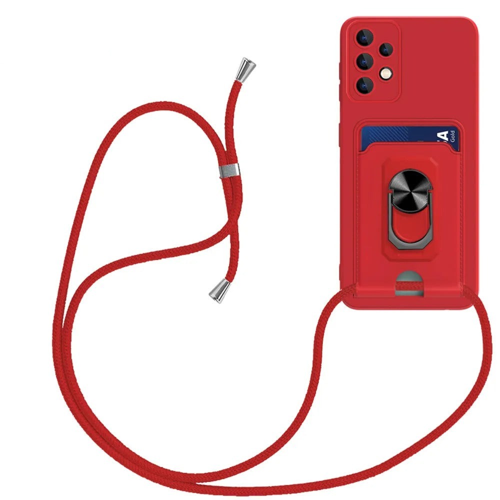 Coque en Silicone avec porte-anneau magnétique pour Samsung