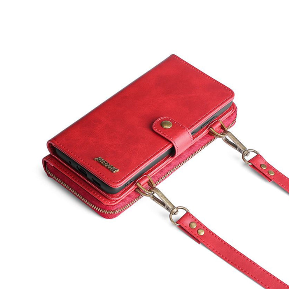 Funda de cuero con tapa para iPhone