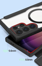 Charger l'image dans la galerie, Étui Magsafe Portefeuille en Cuir Véritable pour Samsung