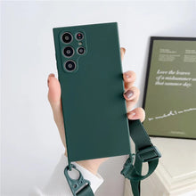 Charger l'image dans la galerie, Coque en Silicone avec Bandoulière pour Samsung