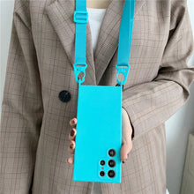 Charger l'image dans la galerie, Coque en Silicone avec Bandoulière pour Samsung