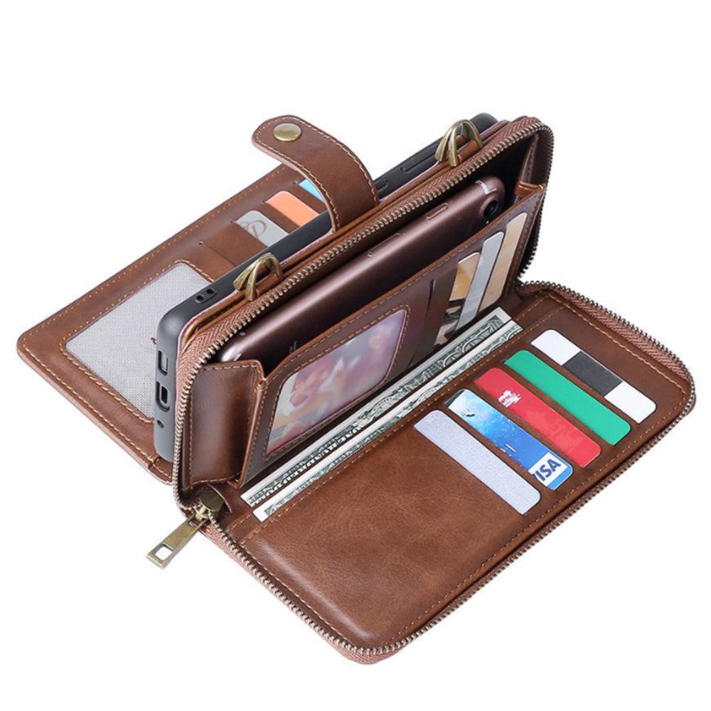 Funda de cuero con tapa para iPhone
