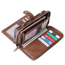 Charger l'image dans la galerie, Étui à rabat en cuir pour iPhone