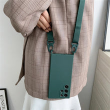 Charger l'image dans la galerie, Coque en Silicone avec Bandoulière pour Samsung