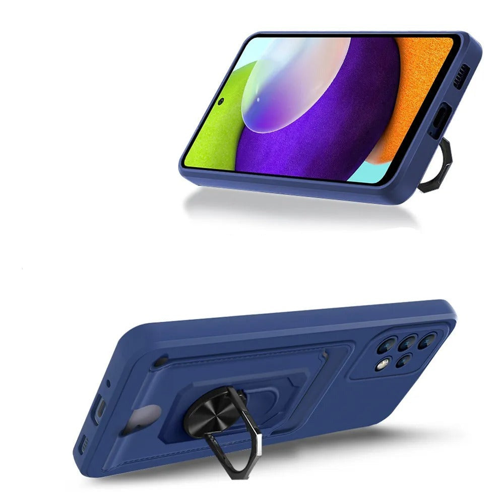 Coque en Silicone avec porte-anneau magnétique pour Samsung
