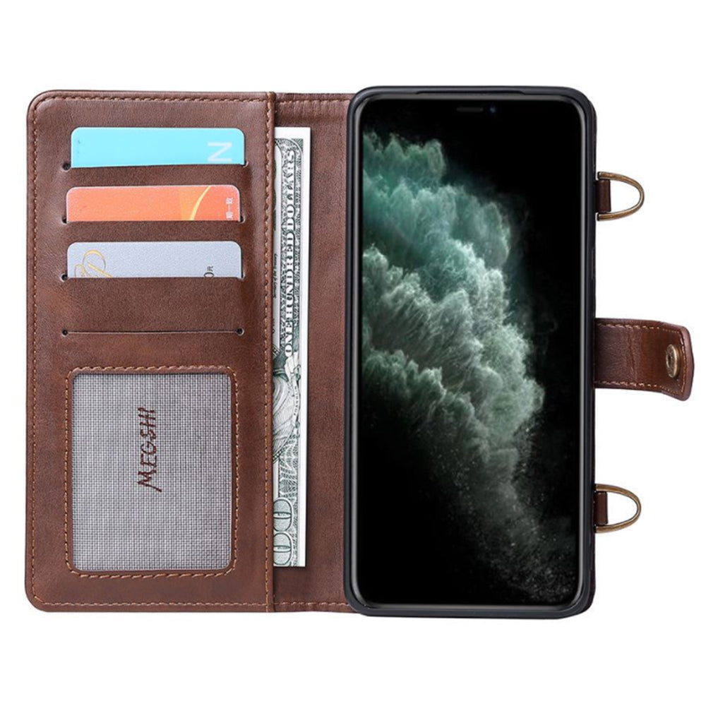 Funda de cuero con tapa para iPhone