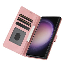 Charger l'image dans la galerie, Étui de Téléphone en Cuir avec Porte-Cartes pour Samsung série S24