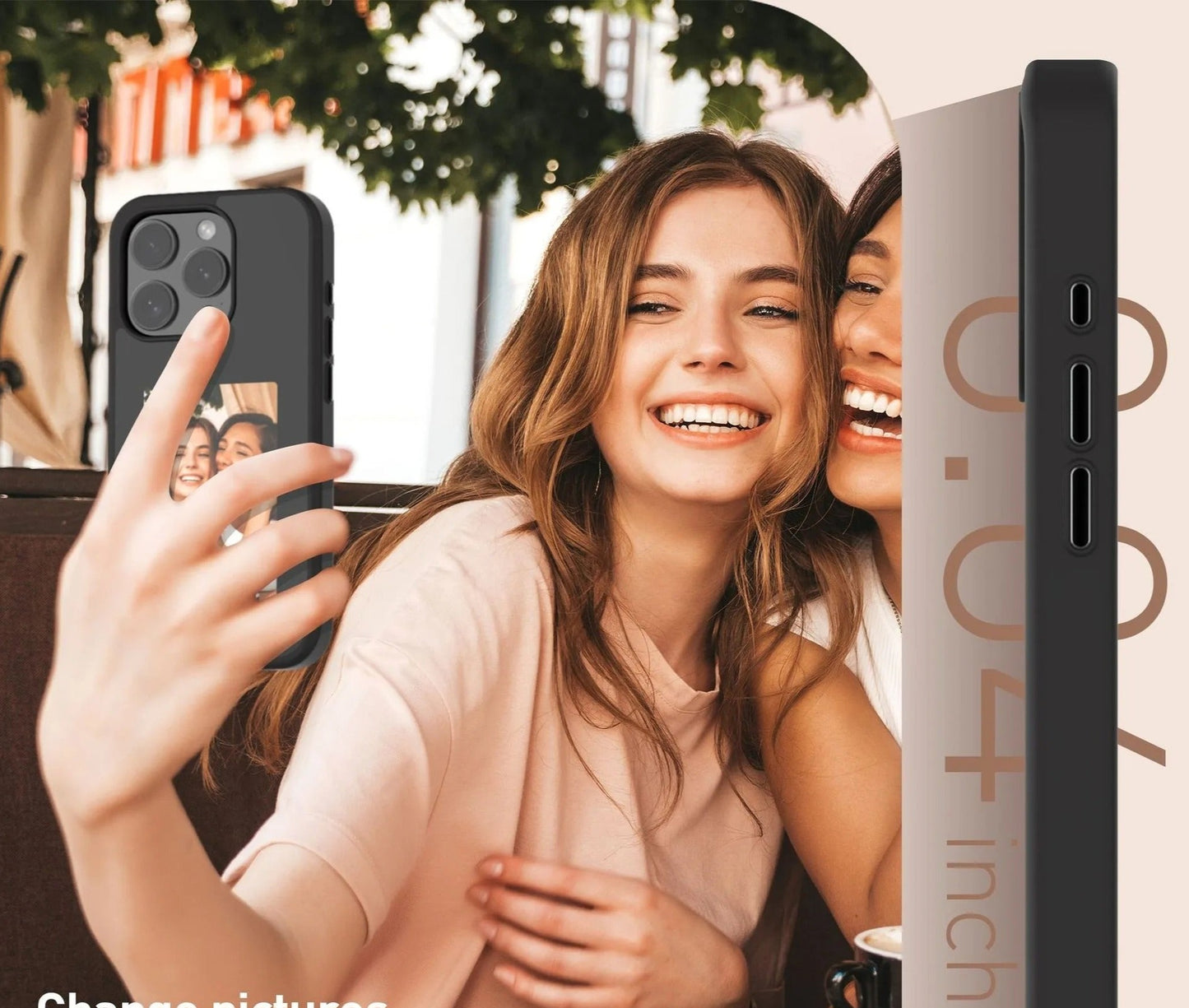 Coque pour iPhone personnalisable avec projection arrière
