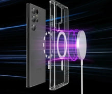 Charger l'image dans la galerie, Coque Transparente MagSafe pour Samsung série S24