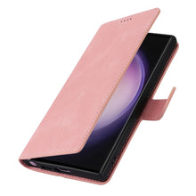 Charger l'image dans la galerie, Étui de Téléphone en Cuir avec Porte-Cartes pour Samsung série S24