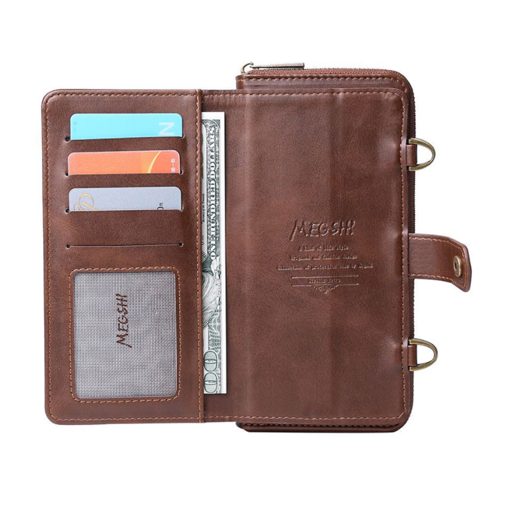 Funda de cuero con tapa para iPhone