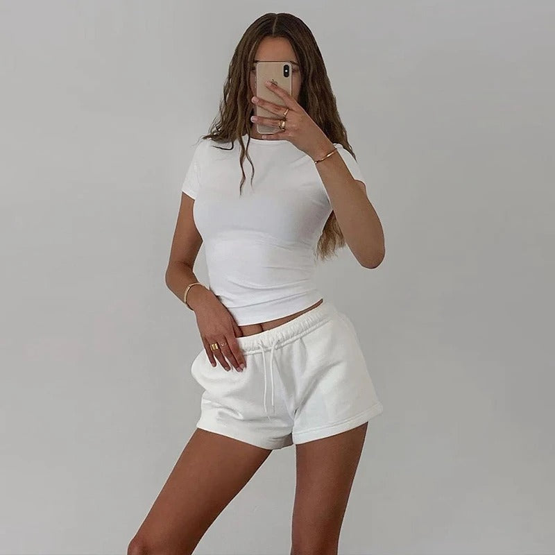 T-Shirt à Manches Courtes pour Femme – Simple et Décontracté