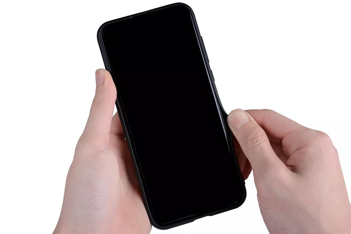 Coque en Cuir anti-empreintes pour Google Pixel