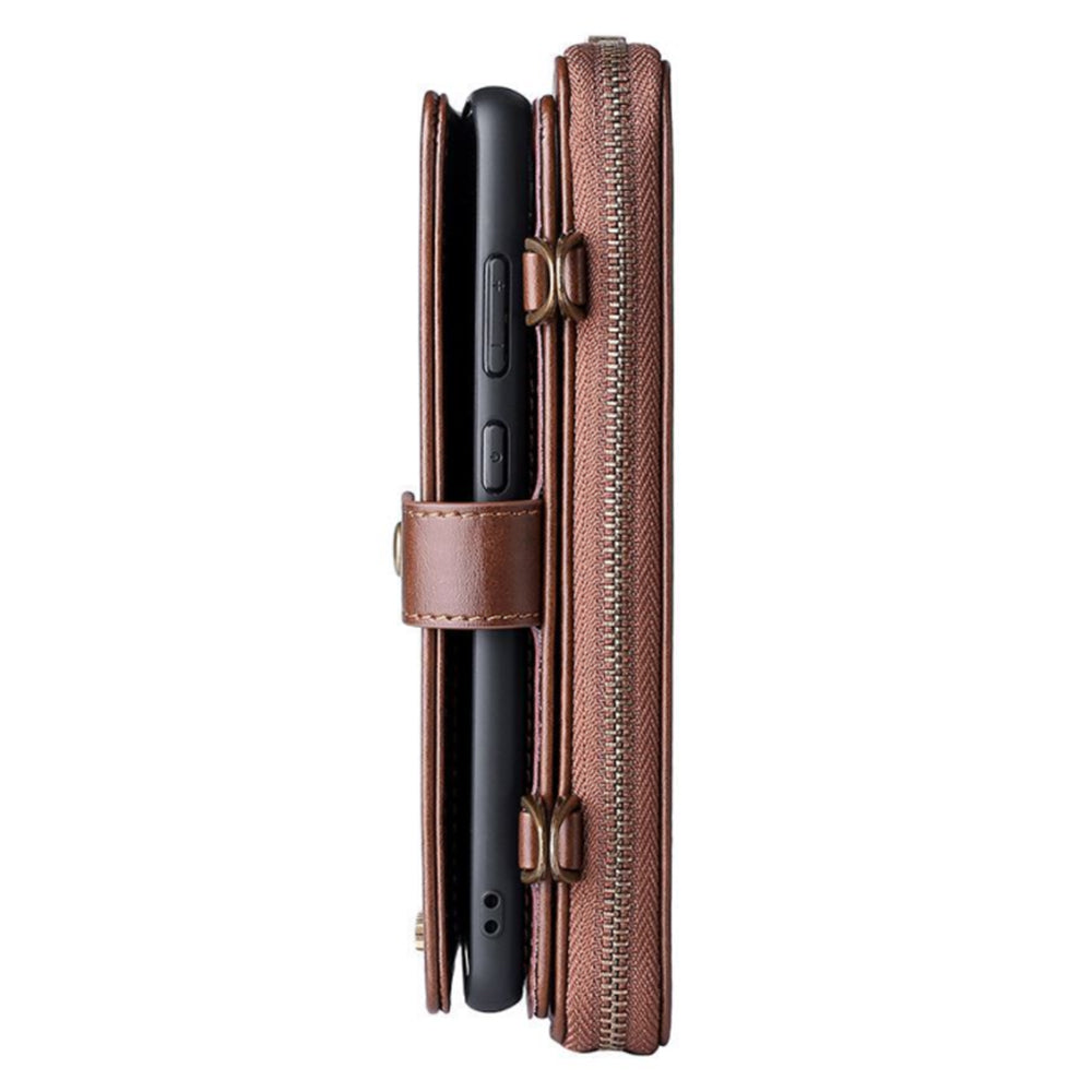 Funda de cuero con tapa para iPhone