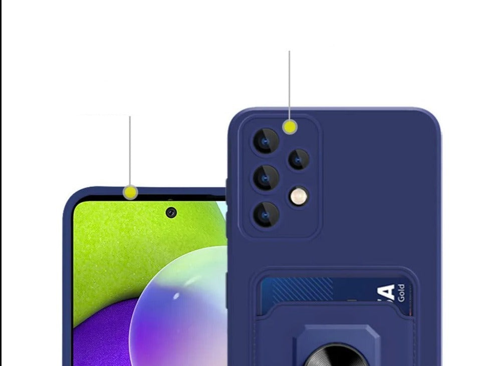 Coque en Silicone avec porte-anneau magnétique pour Samsung