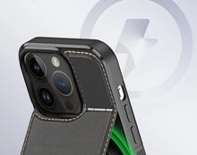 Charger l'image dans la galerie, Coque Cuir PU MagSafe - Fente Carte pour iPhone