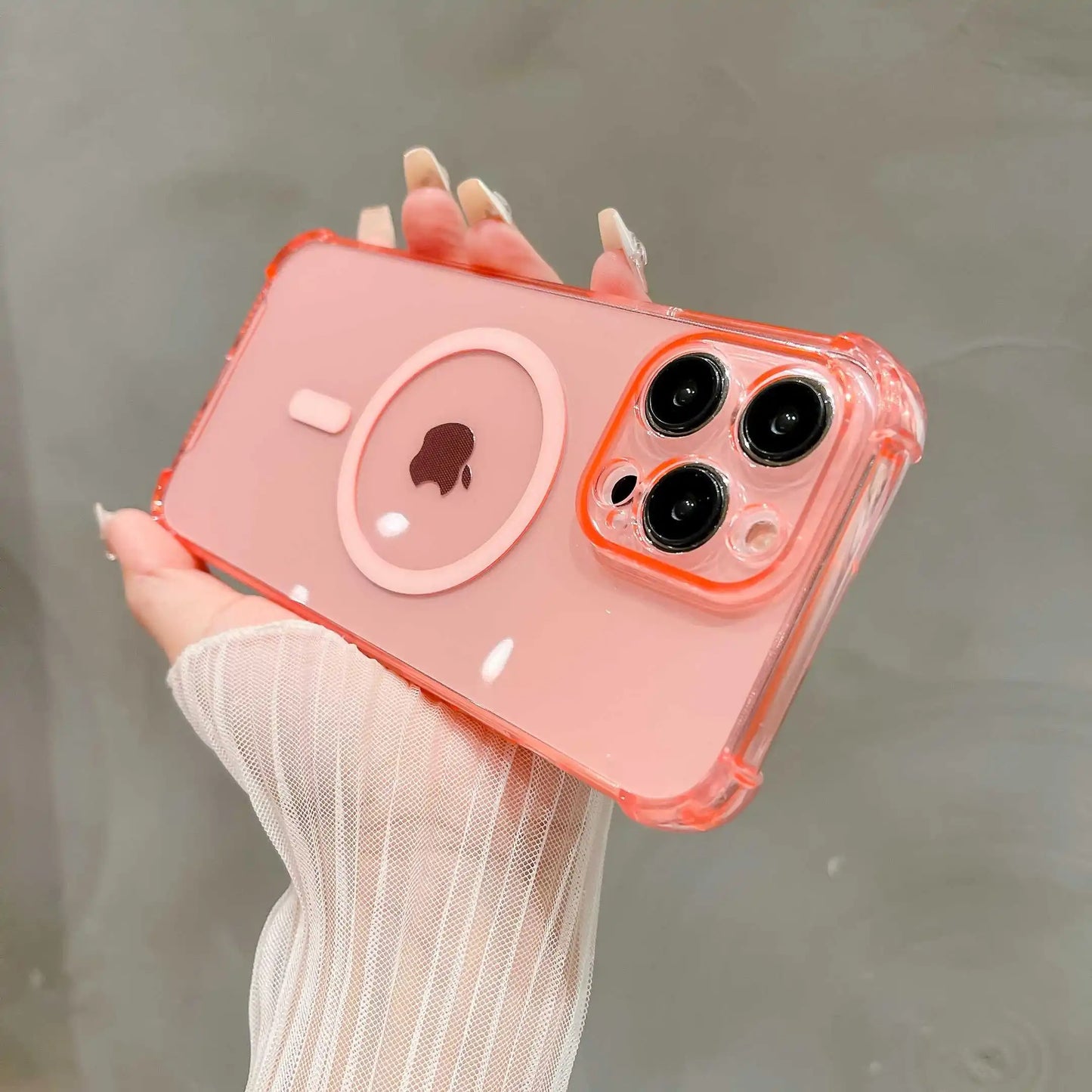 Coque pour iPhone Transparent Compatible MagSafe