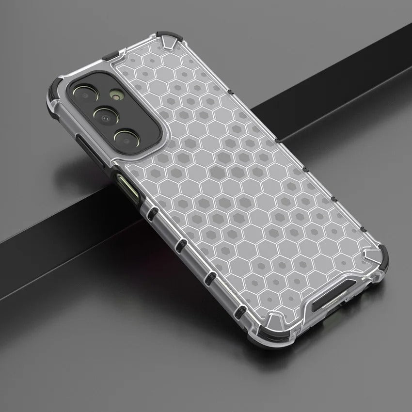 Coque de Luxe Alvéolée 2-en-1 pour Samsung – Caoutchouc Premium