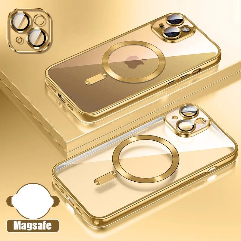 Coque en silicone ultra-mince pour iPhone Compatible MagSafe