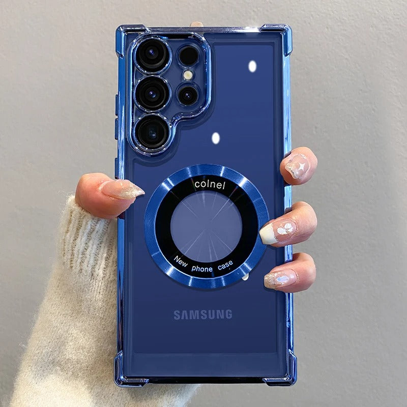 Coque de Téléphone de Luxe pour Samsung avec Charge Sans Fil MagSafe