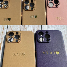 Charger l'image dans la galerie, Étui de Luxe en Cuir d'Agneau Plaqué pour iPhone