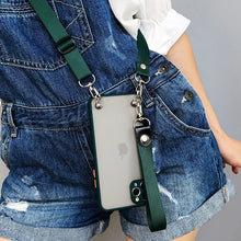 Charger l'image dans la galerie, Coque Silicone Transparente avec Collier à bandoulière pour iPhone
