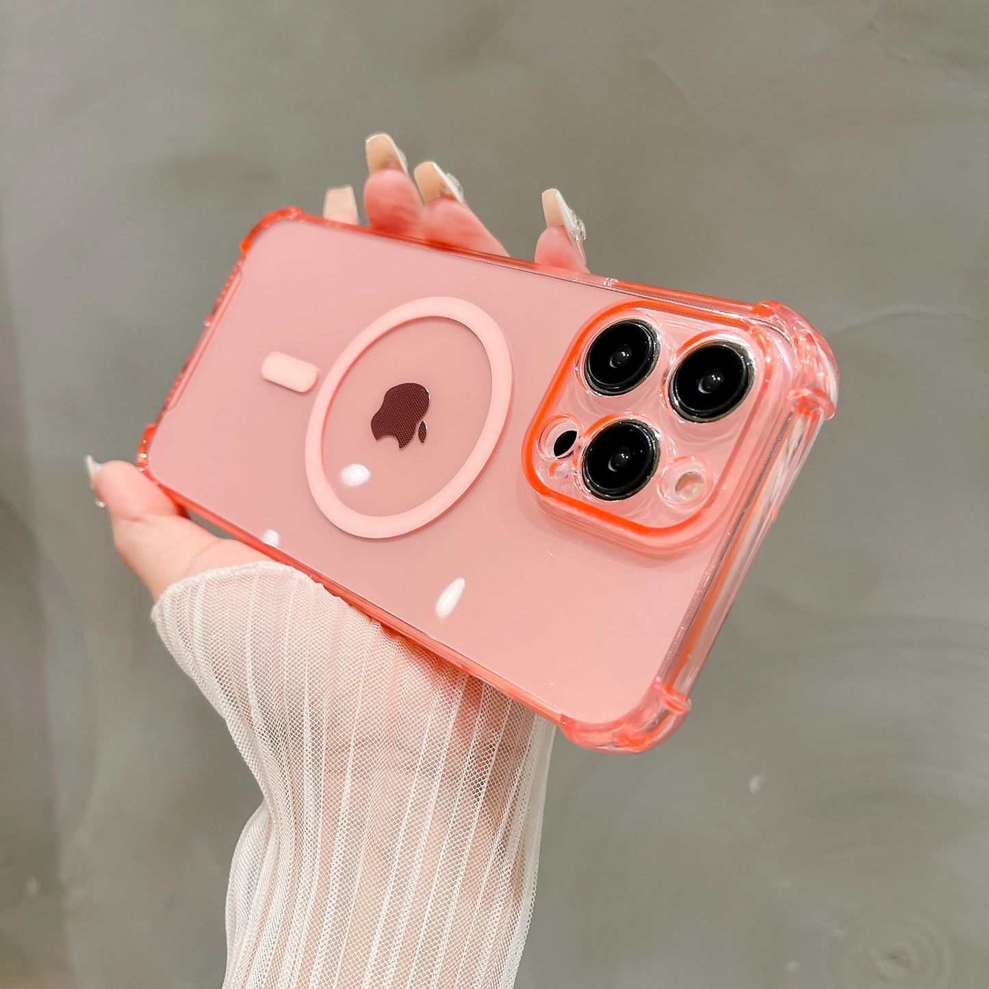 Coque pour iPhone Transparent Compatible MagSafe