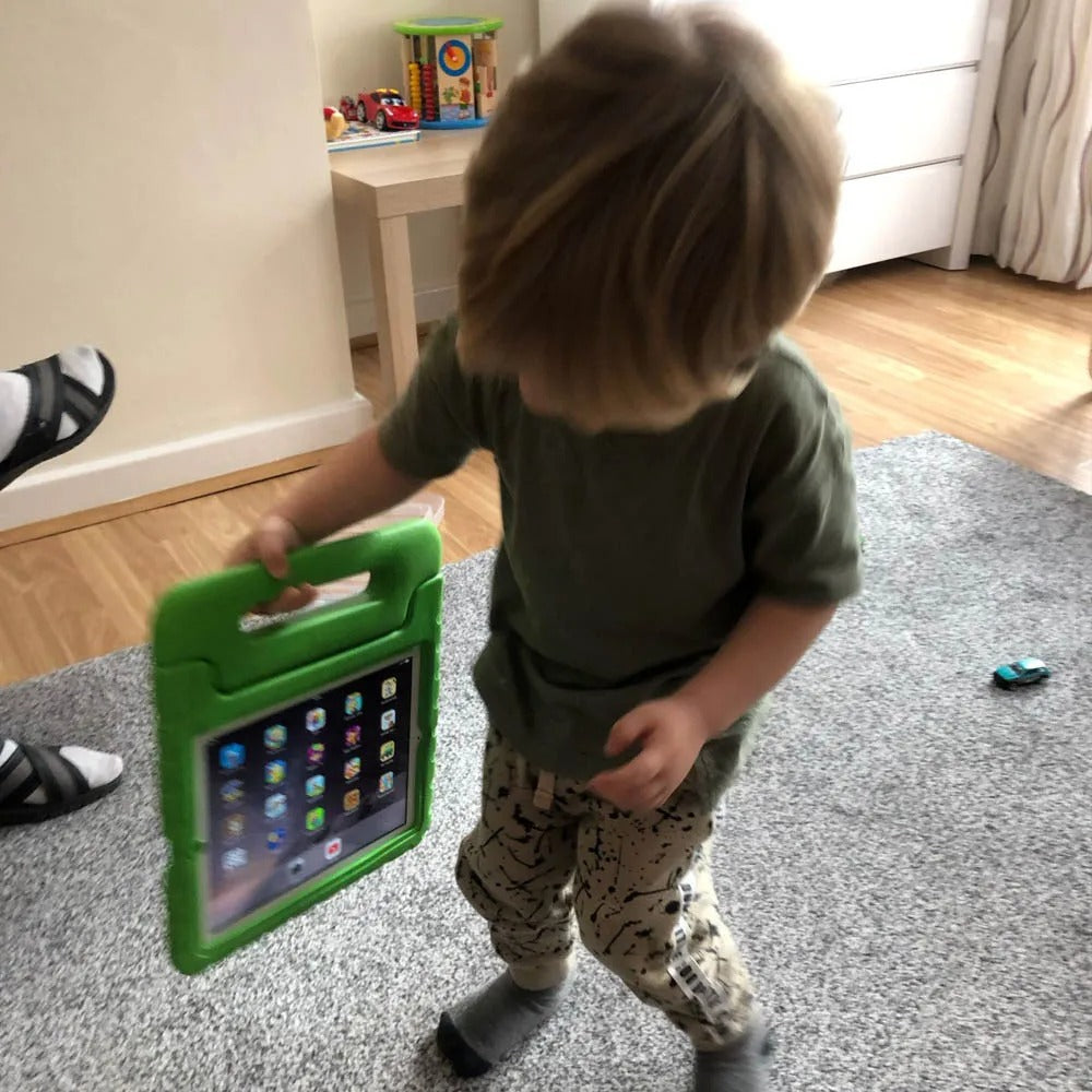 Étui robuste pour iPad - Protection EVA à 360° avec support pour enfant