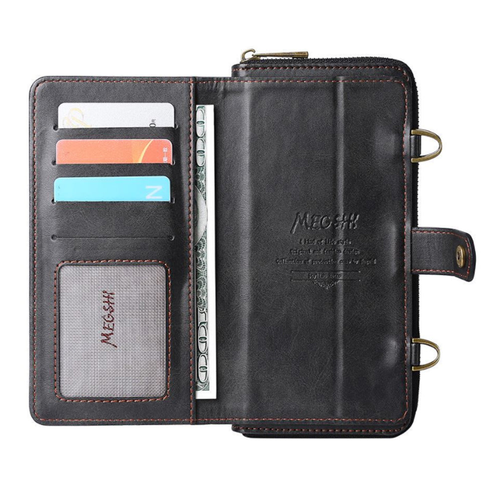 Funda de cuero con tapa para iPhone