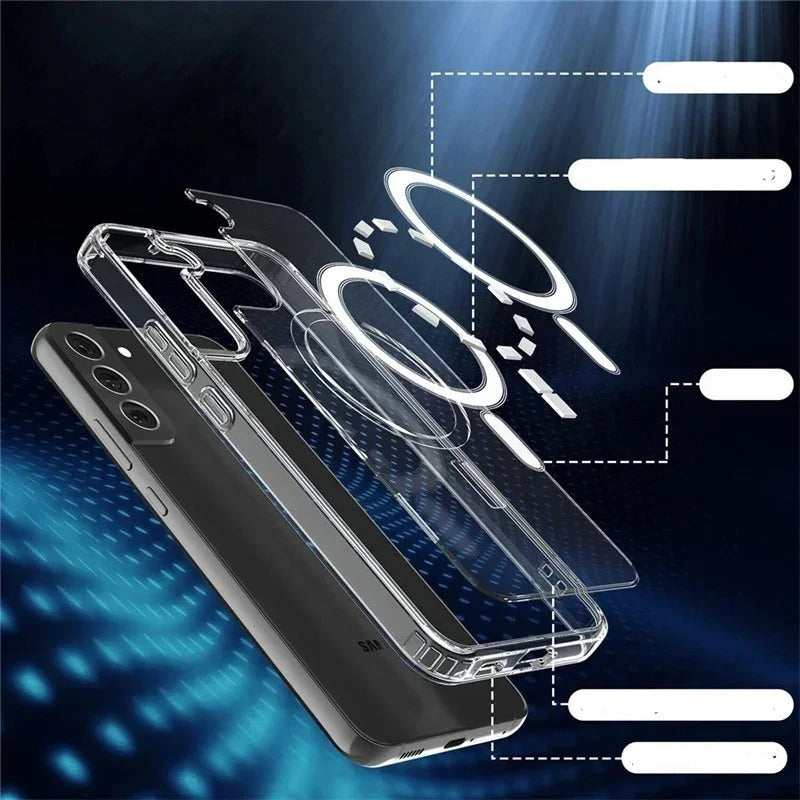 Coque Transparente MagSafe pour Samsung série S24