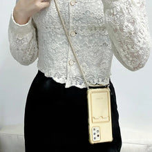 Charger l'image dans la galerie, Coque Silicone avec Bandoulière + Porte-Cartes pour Samsung