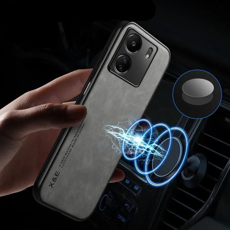 Coque pour Xiaomi Redmi avec Plaque de Support Magnétique pour Voiture