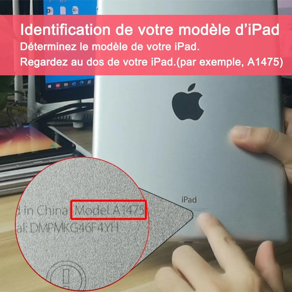 Étui robuste pour iPad - Protection EVA à 360° avec support pour enfant