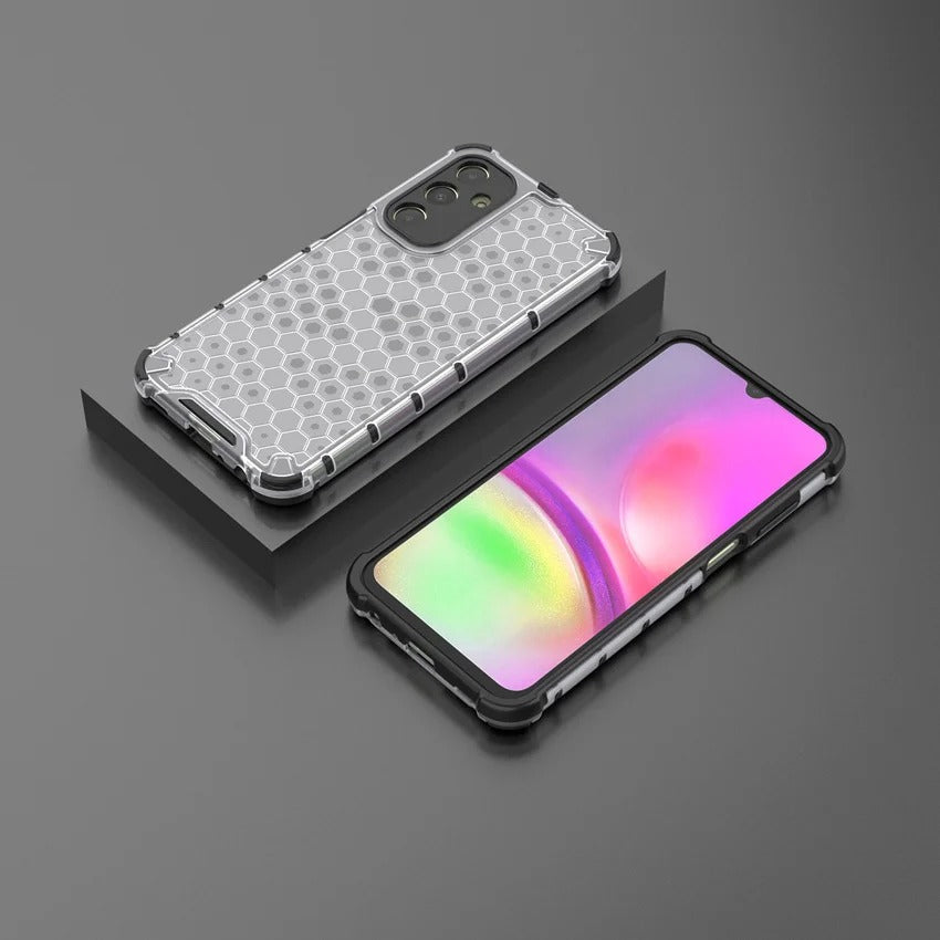 Coque de Luxe Alvéolée 2-en-1 pour Samsung – Caoutchouc Premium
