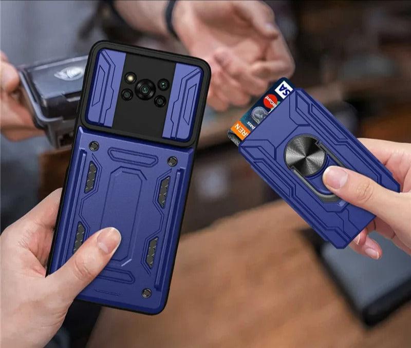 Coque de Téléphone Antichoc avec Fente pour Carte pour Xiaomi