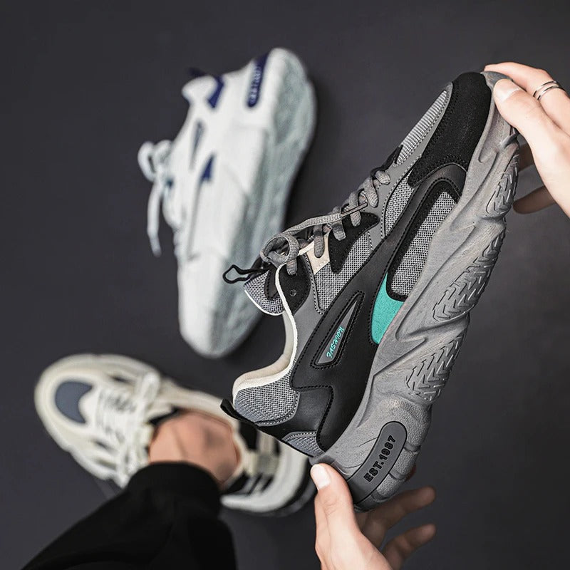 Chaussures de Sport Décontractées Respirantes à Lacets en Maille pour Hommes