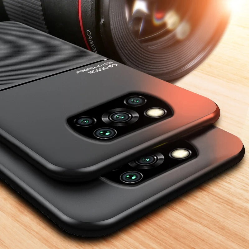 Coque de Téléphone en Cuir avec Plaque de Support Magnétique pour Voiture