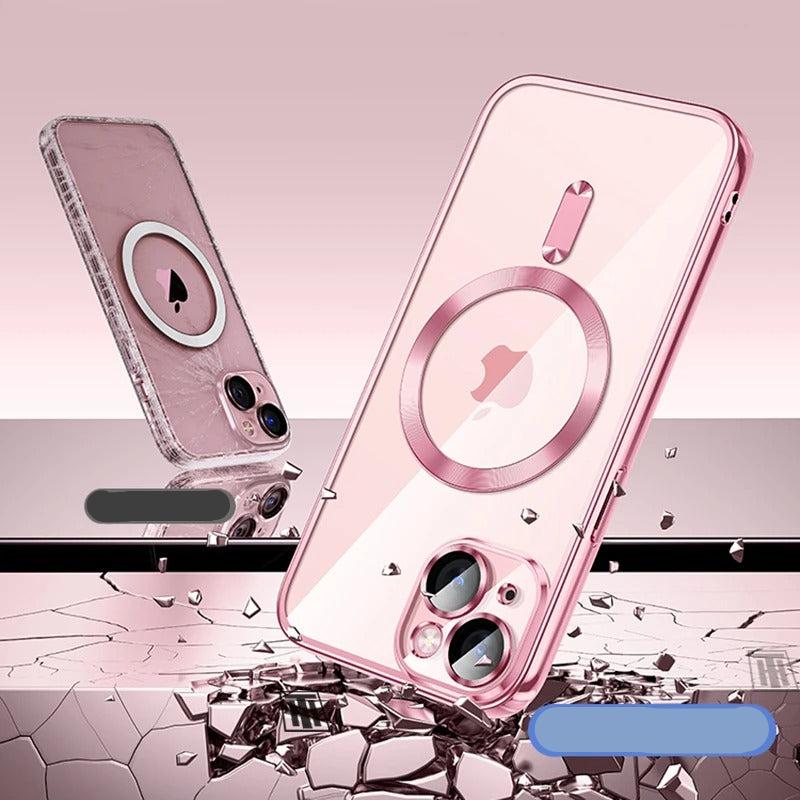 Coque en silicone ultra-mince pour iPhone Compatible MagSafe
