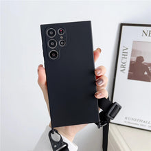 Charger l'image dans la galerie, Coque en Silicone avec Bandoulière pour Samsung
