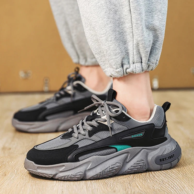 Chaussures de Sport Décontractées Respirantes à Lacets en Maille pour Hommes