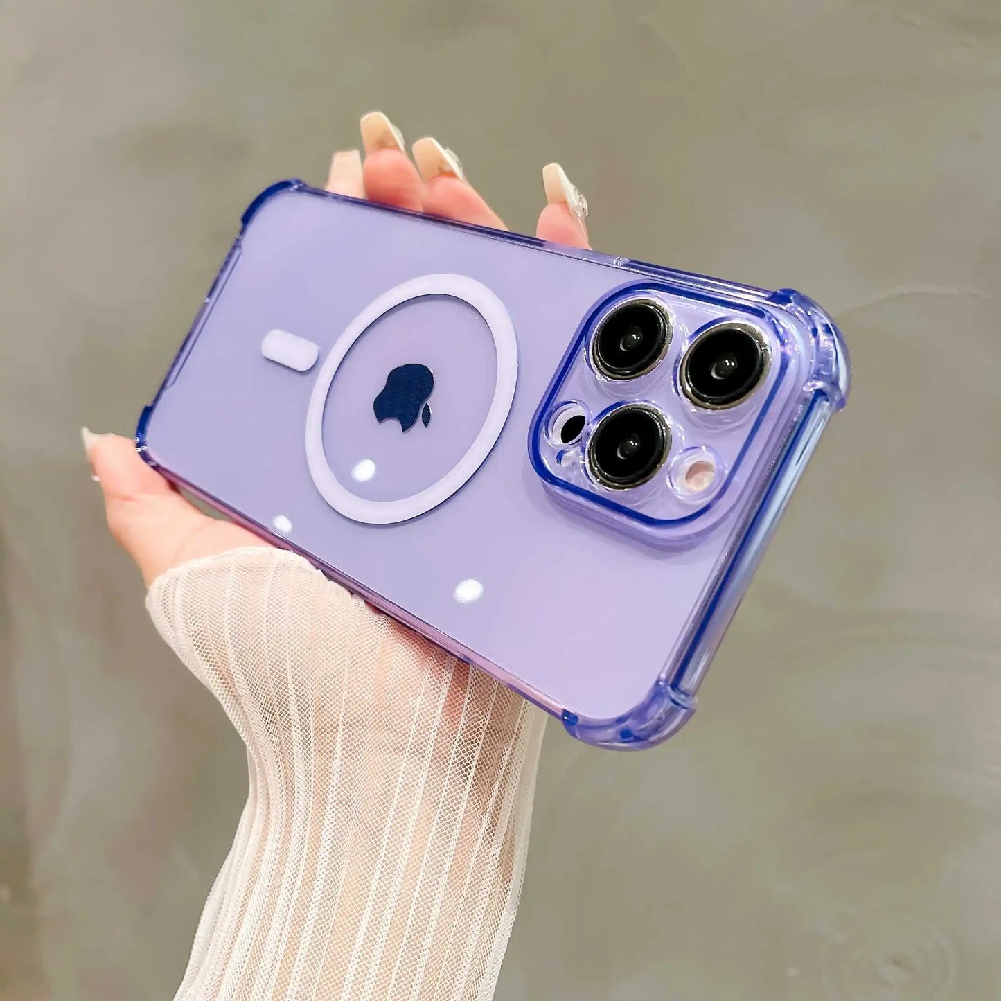 Coque pour iPhone Transparent Compatible MagSafe