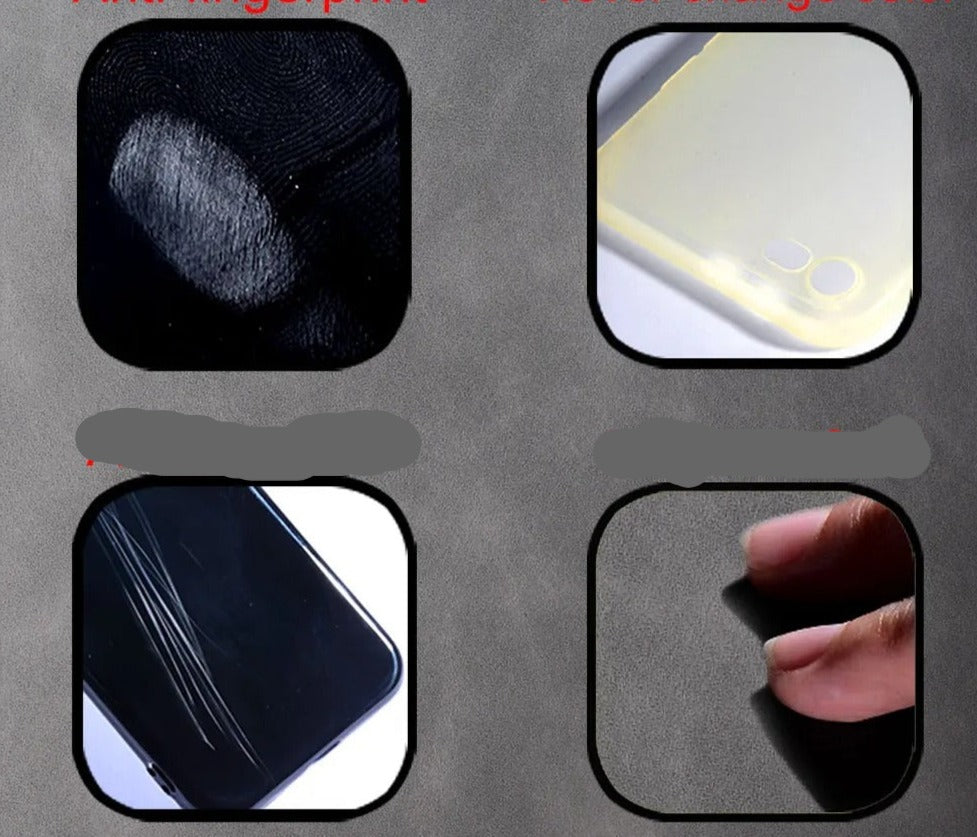 Coque en Cuir anti-empreintes pour Google Pixel