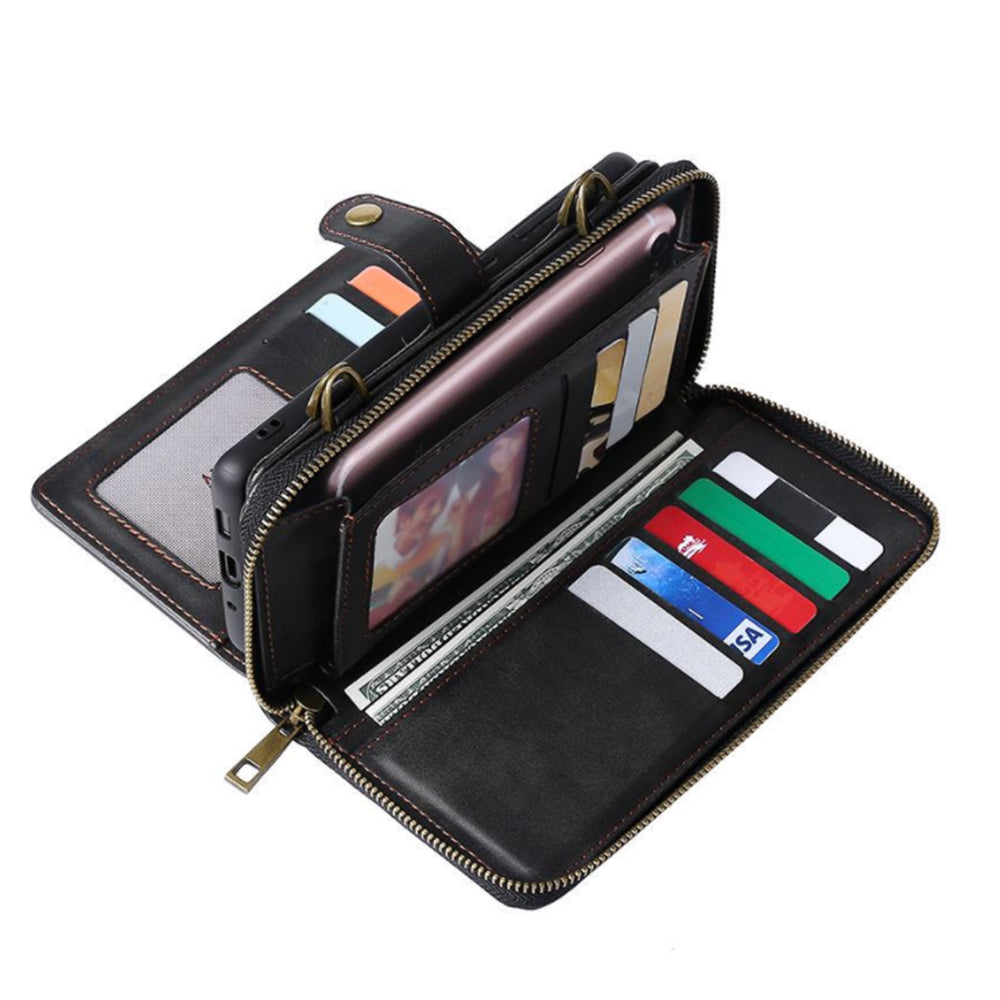 Funda de cuero con tapa para iPhone
