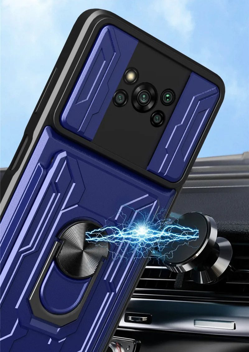 Coque de Téléphone Antichoc avec Fente pour Carte pour Xiaomi