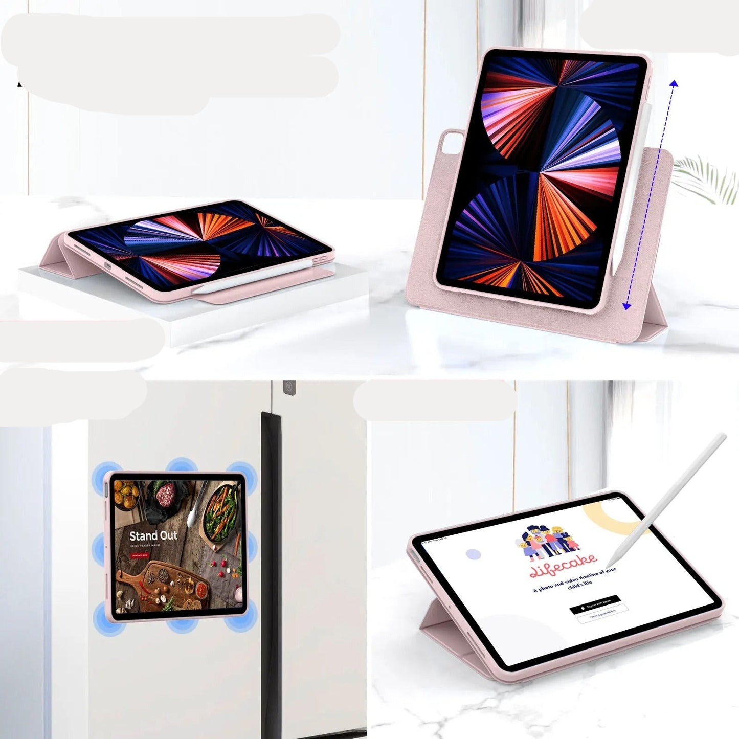 Étui pivotant à 360° pour iPad